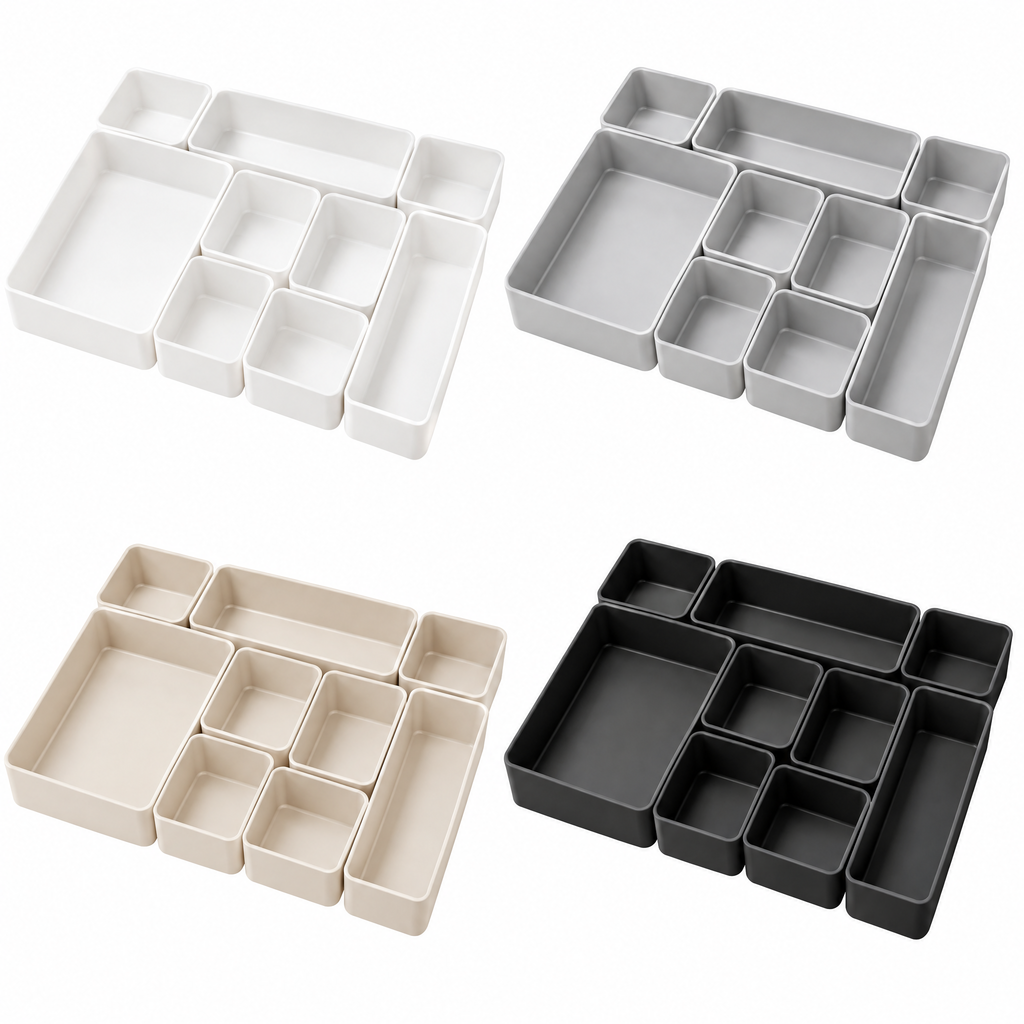 voqzyner™ Modular Drawer Organizer Set