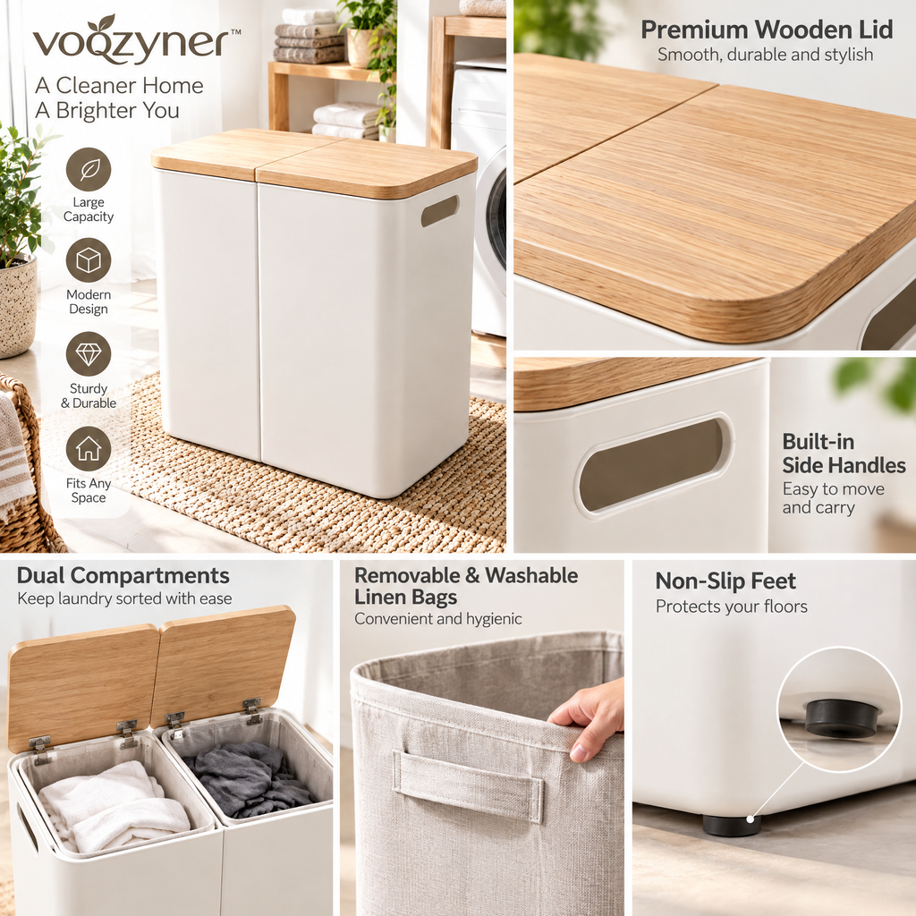 voqzyner™ Foldable Laundry Storage Bin